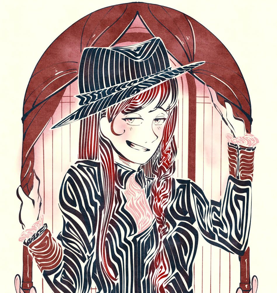 Calligraphy portrait Laffy our character